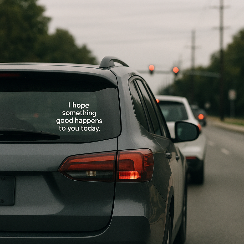 "I hope something good happens to you today."